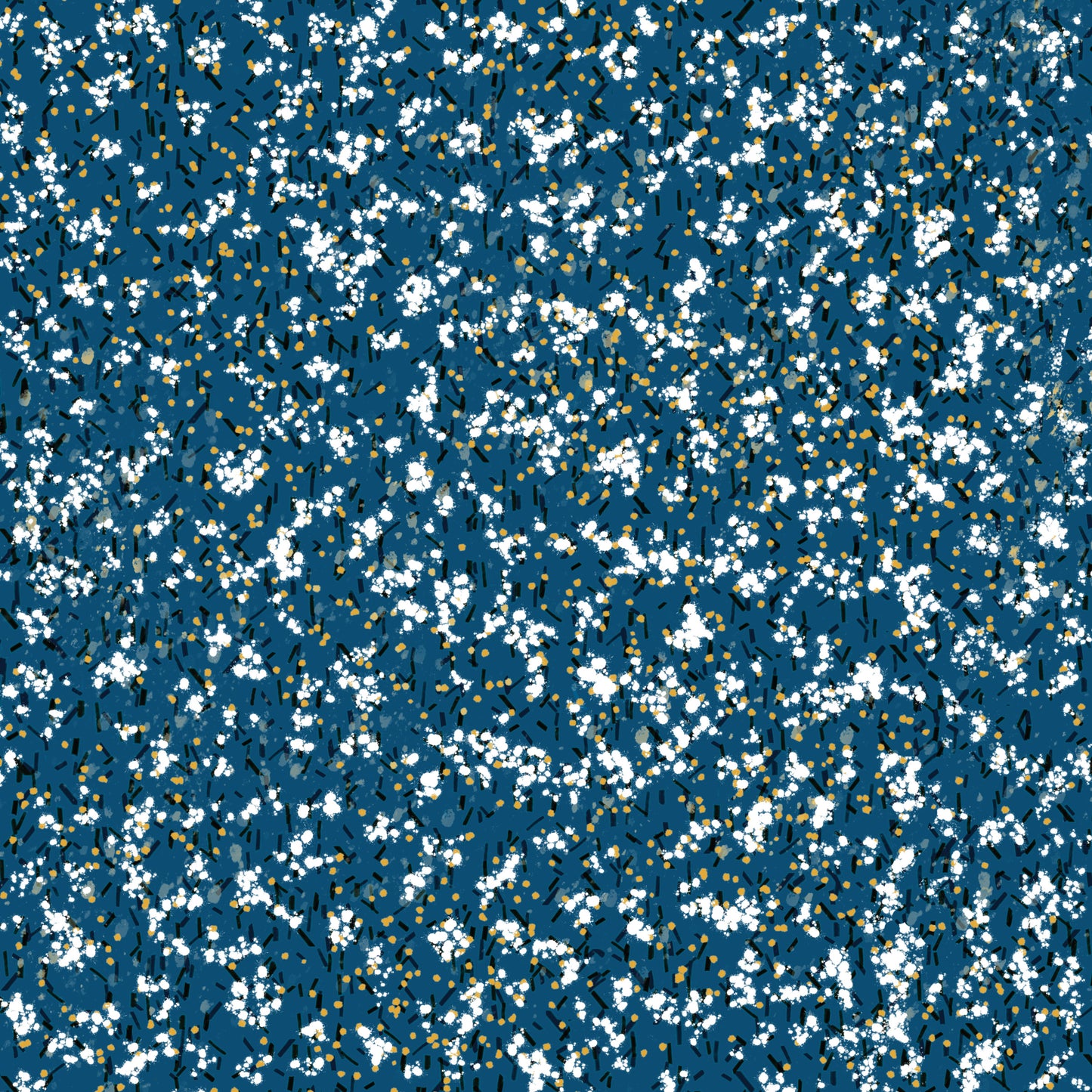 Ditsy Floral Petrol Blue
