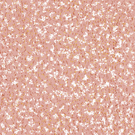 Ditsy Floral Petrol Salmon Pink